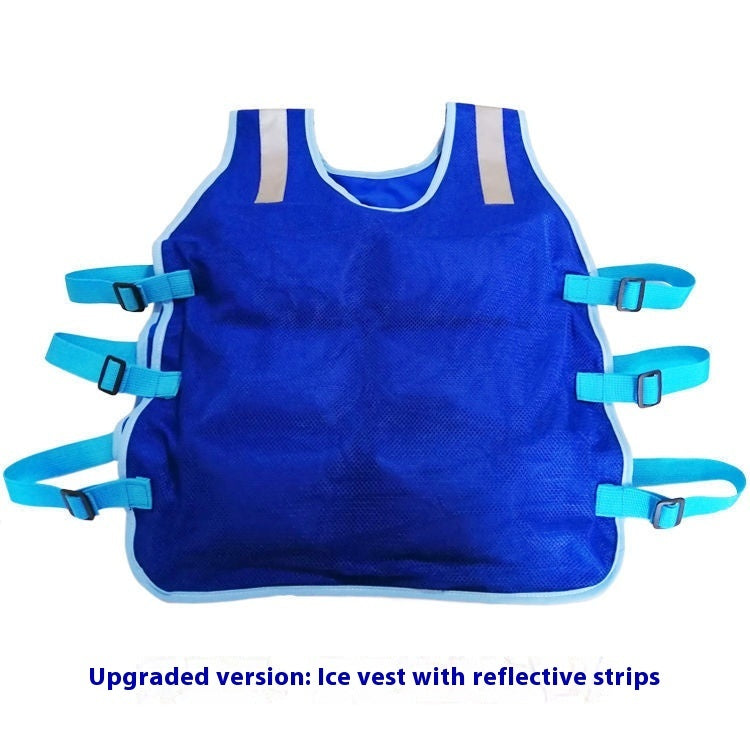 Summer Cooling Vest Outdoor Heatstroke Prevention Ice Pack Refrigeration