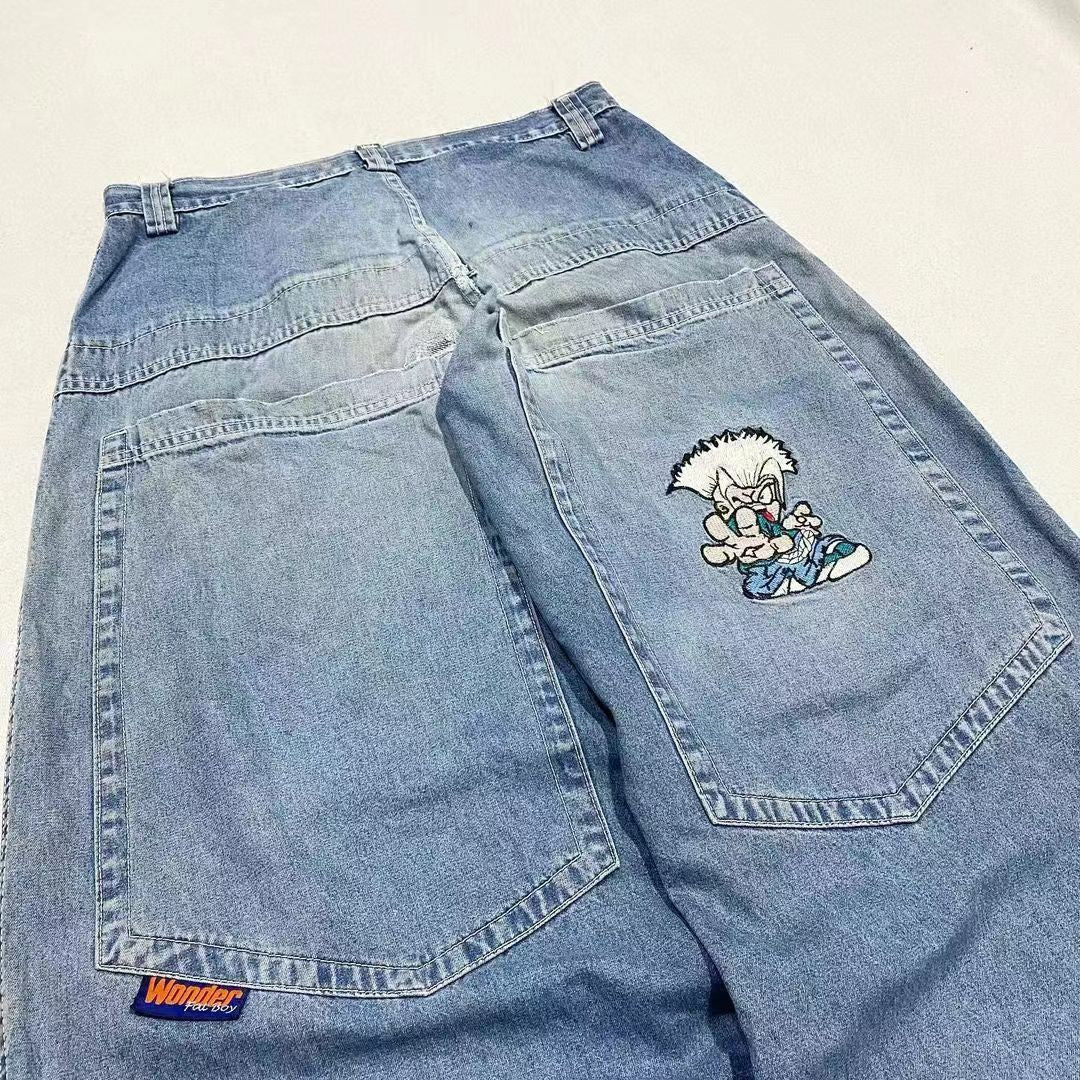 High Street Hip Hop Fashion Brand Jeans Male