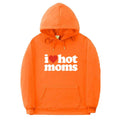 I LOVE HOT MOMS Letter Printed Sweater