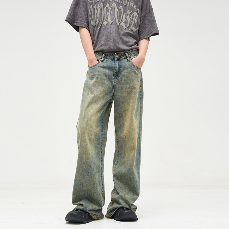 All-match American Retro Wide-leg Pants