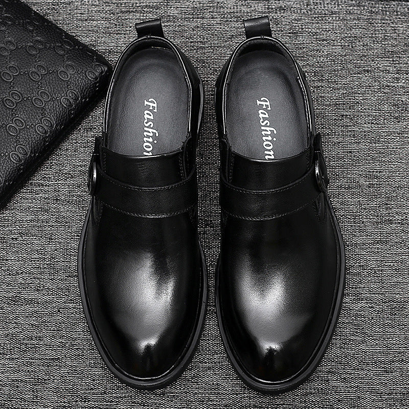Formal Men's Shoes Trend And Fashion Top Layer Cowhide Single Shoes