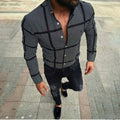 Casual black plaid shirt