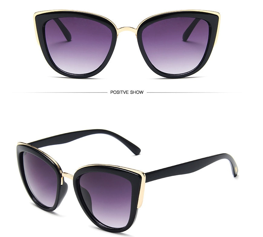 Ladies retro cat eye sunglasses