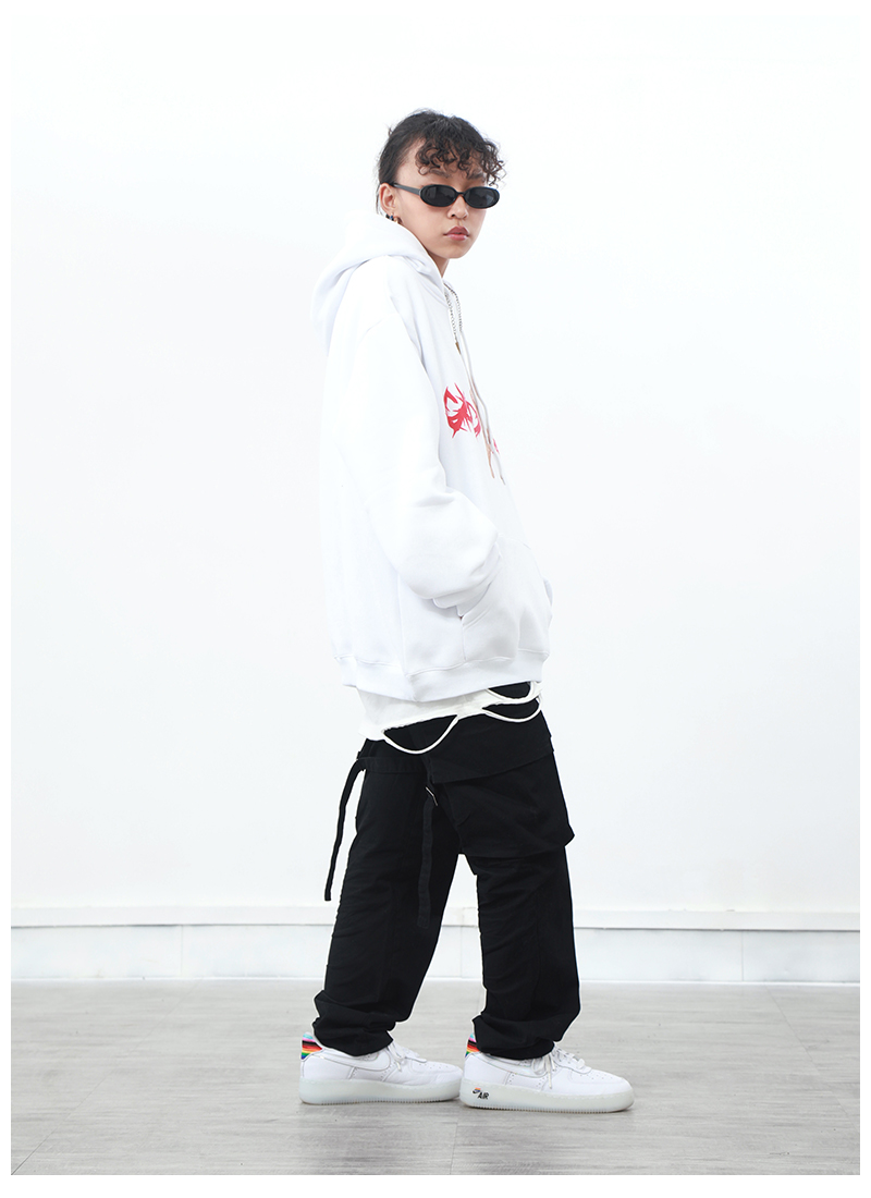 Men's hooded loose fall/winter bear sweater