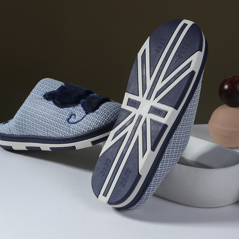 Home Non-slip And Warm Cute Cotton Slippers