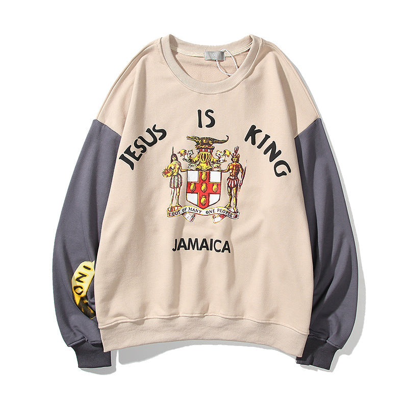 Round Neck Sweater Long Sleeve T-Shirt Jacket