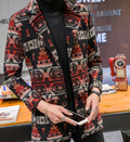 Retro men's new woolen coat trench coat