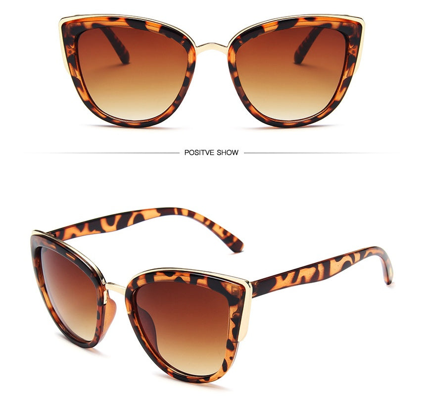 Ladies retro cat eye sunglasses