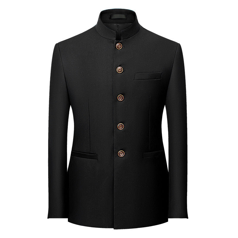 Men's Retro Business Casual Plus Size Small Suit Jacket