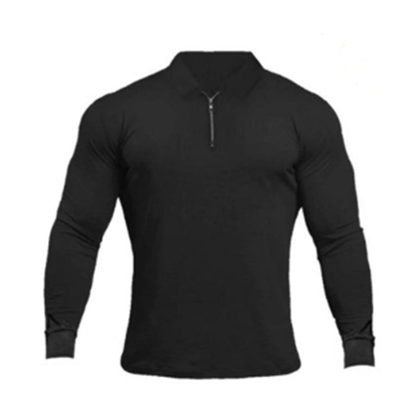 Men's Solid Color POLO Shirt Simple Atmosphere