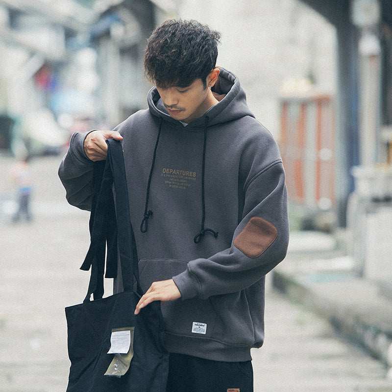 Men's loose top hooded sweater