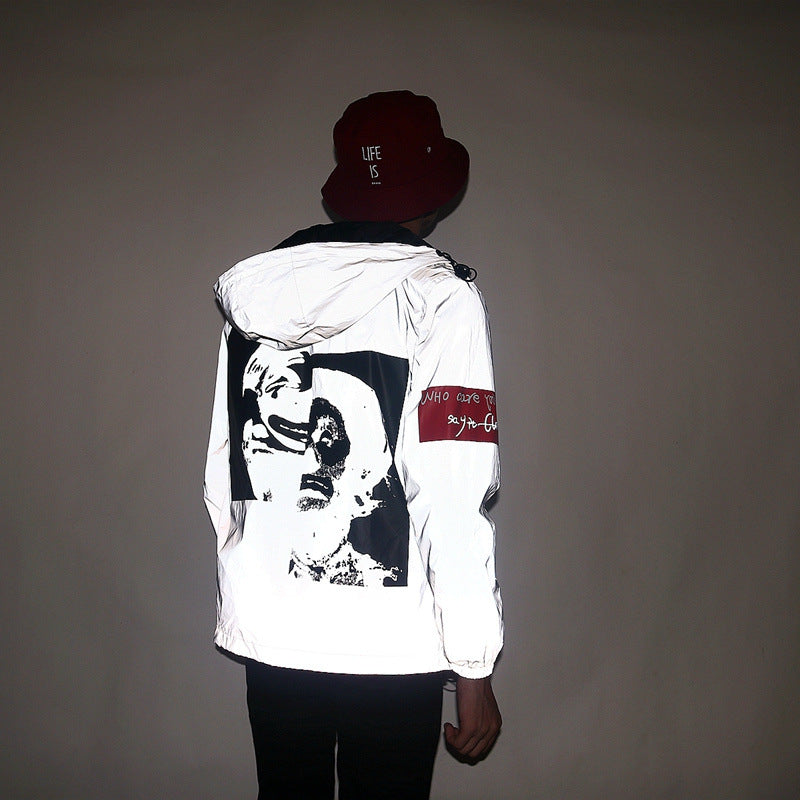Luminous clothing Japanese trench coat