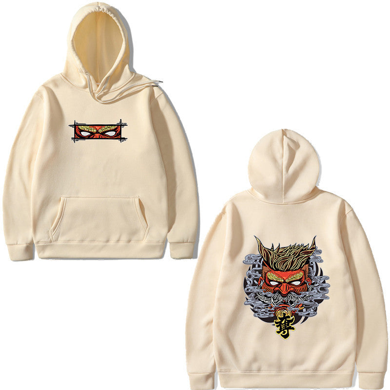 Hooded sweatshirt with pullover print