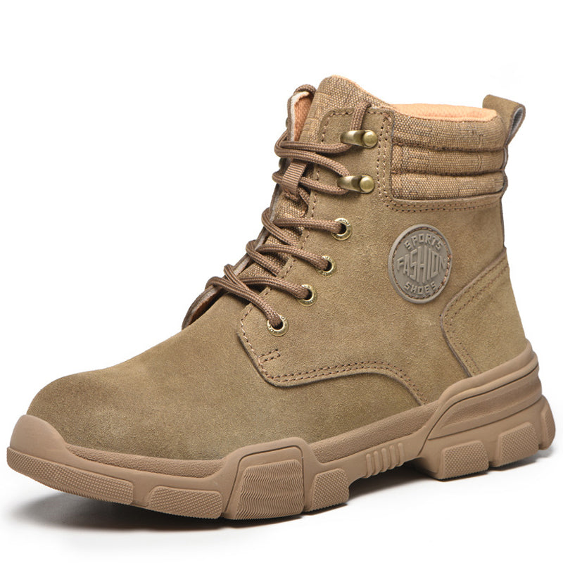 Men's High Top Safety Shoes Anti Smash And Puncture