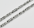 The 925 Silver men's Necklace clavicle thick long silver chain