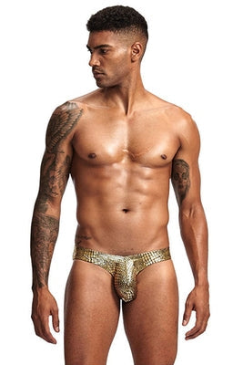 Shiny low-waist serpentine panties