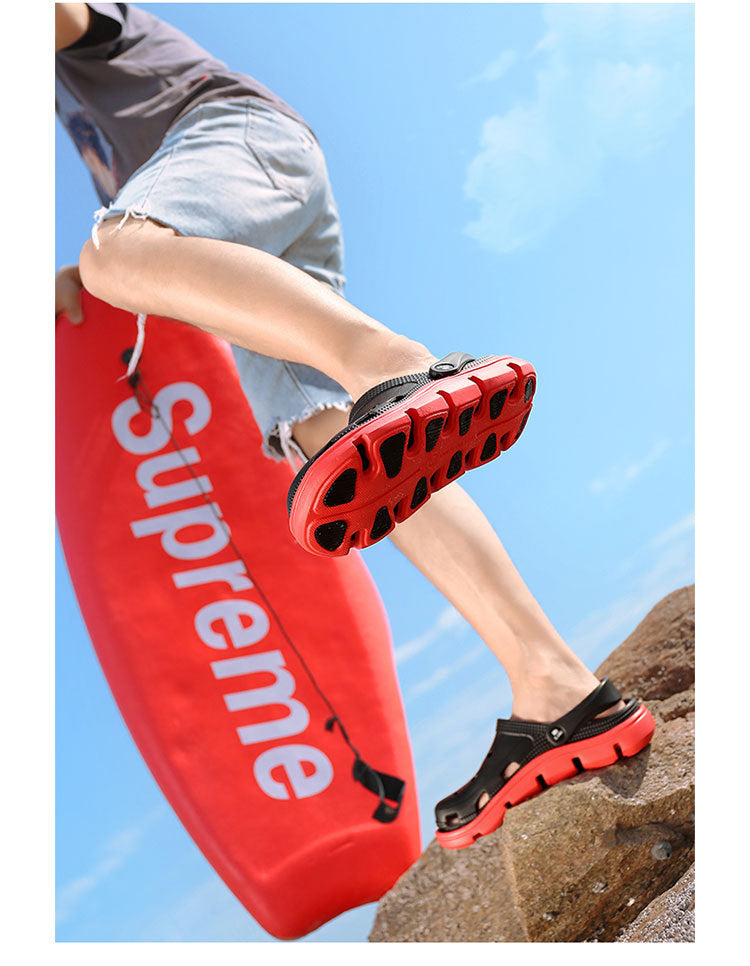 Sandals Men's Summer Hole Shoes Baotou Outdoor Trend Men's Slippers