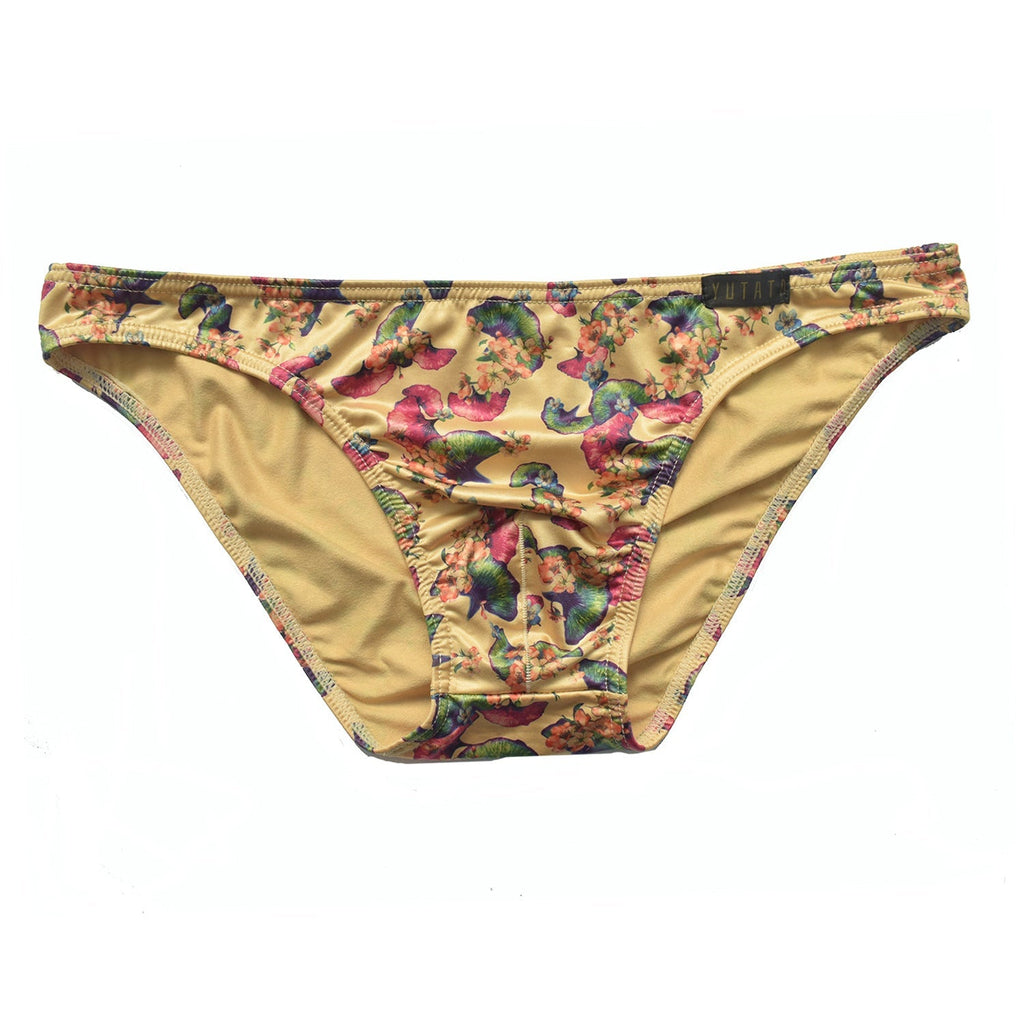 Polyester Print Low Waist Triangle High Stretch Smooth Panty