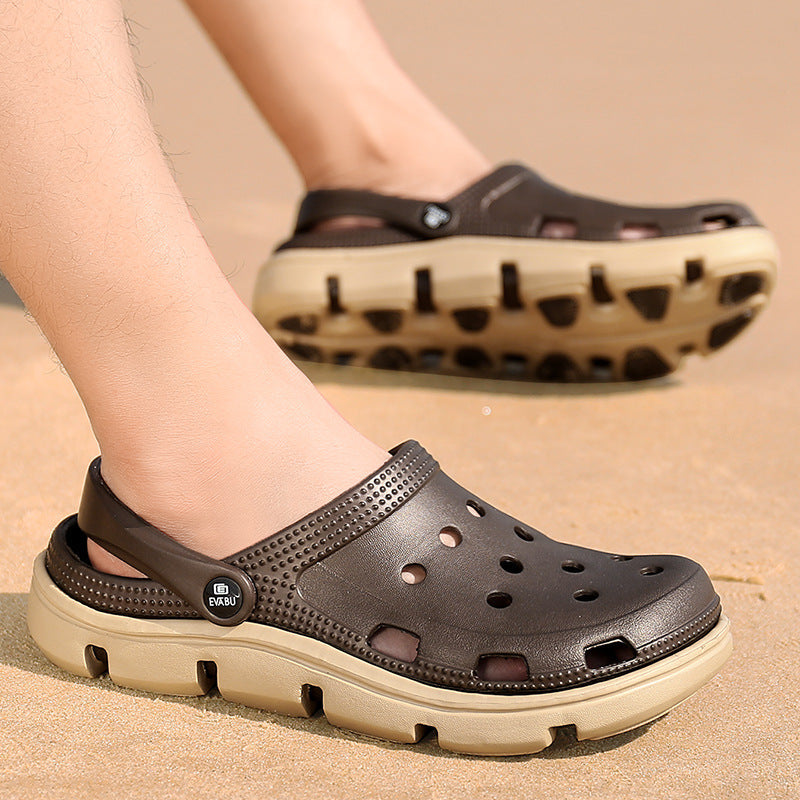 Sandals Men's Summer Hole Shoes Baotou Outdoor Trend Men's Slippers
