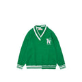 Men's And Women's Letter Embroidered Pullover V-Neck Sweater