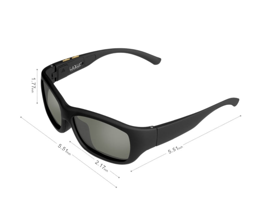 Color changing polarized sunglasses