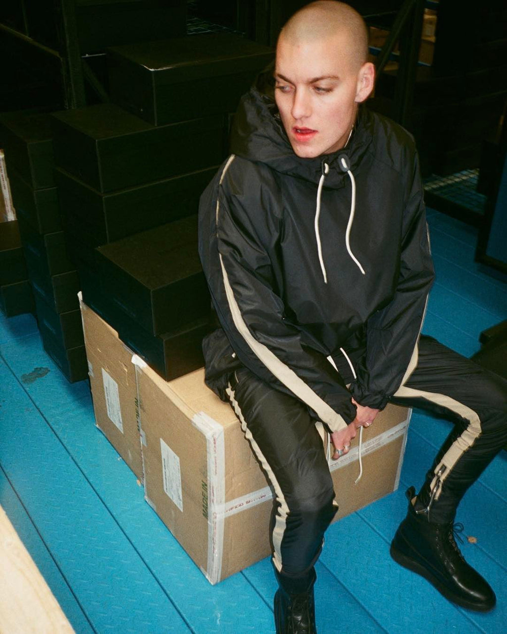Hooded trench coat