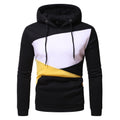 New Men's Color Matching Hooded Sweater