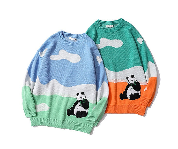 Trendy Wild Sweet And Cool Panda Sweater
