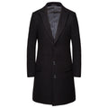 Men's Medium Length Woolen Coat