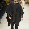 Cape shawl pullover cape woolen coat