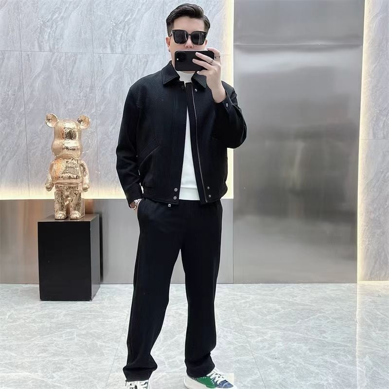 Trendy Ruoshuai Japanese Style Polo Collar Jacket