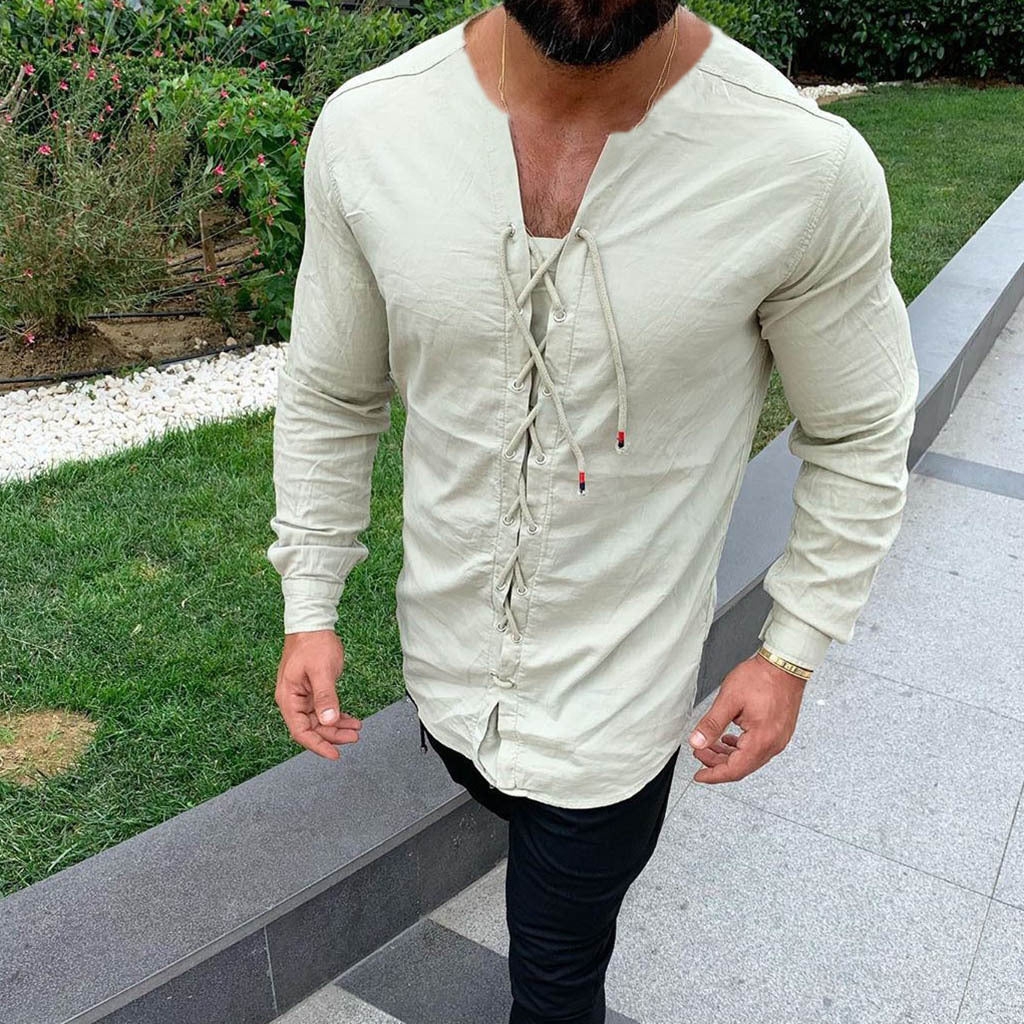 Tether cardigan sports cotton and linen shirt