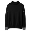 Men's long-sleeved round neck sweater