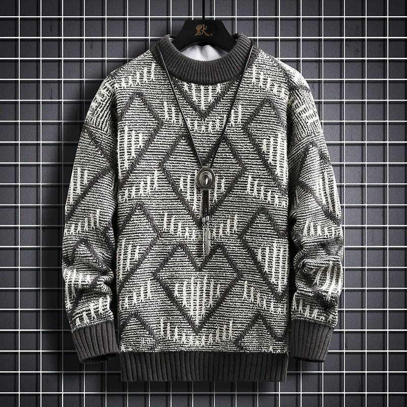Men's Polyester Warm Sweater Winter