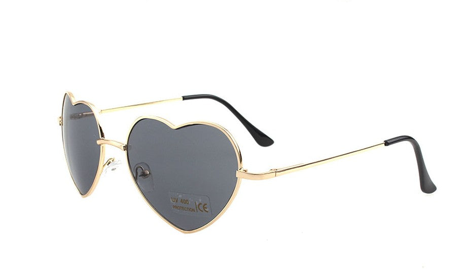 Cute peach heart shaped sunglasses