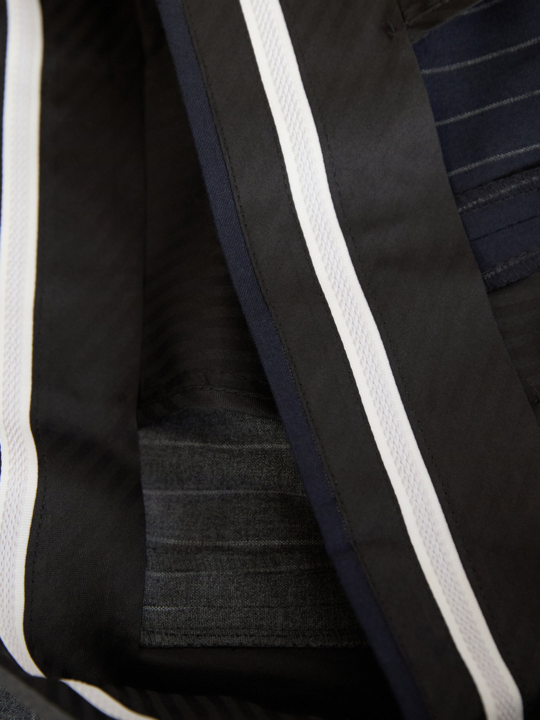 Italian Retro Men's Neapolitan Stripes High-waisted Trousers