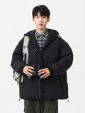 Multi-Color Warm Thickened Casual Youth Vitality Hooded Cotton-padded Coat