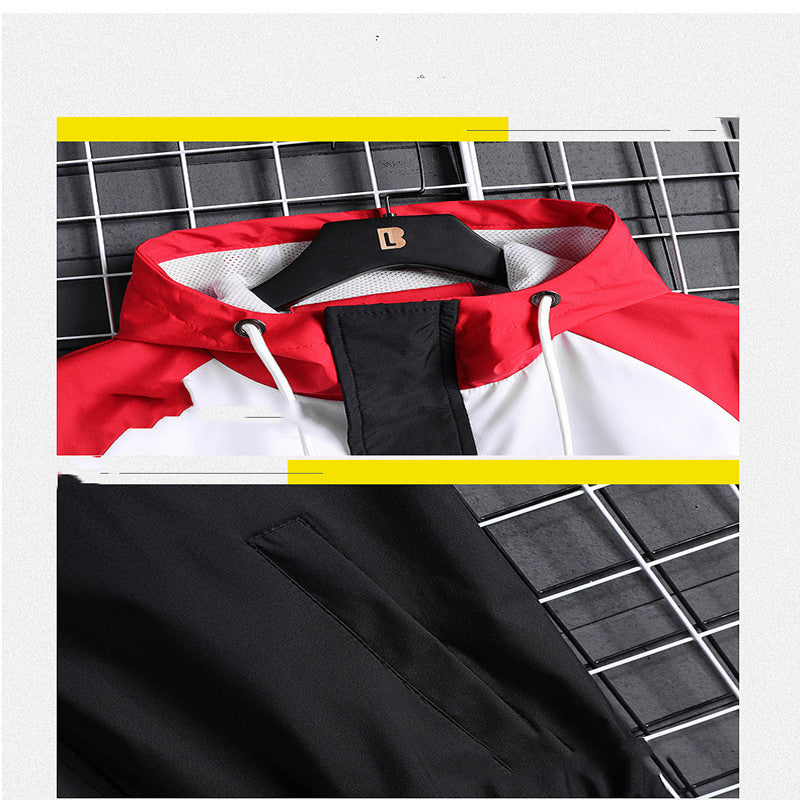 Korean Style Trendy Handsome Jacket Men's Hooded Clothes