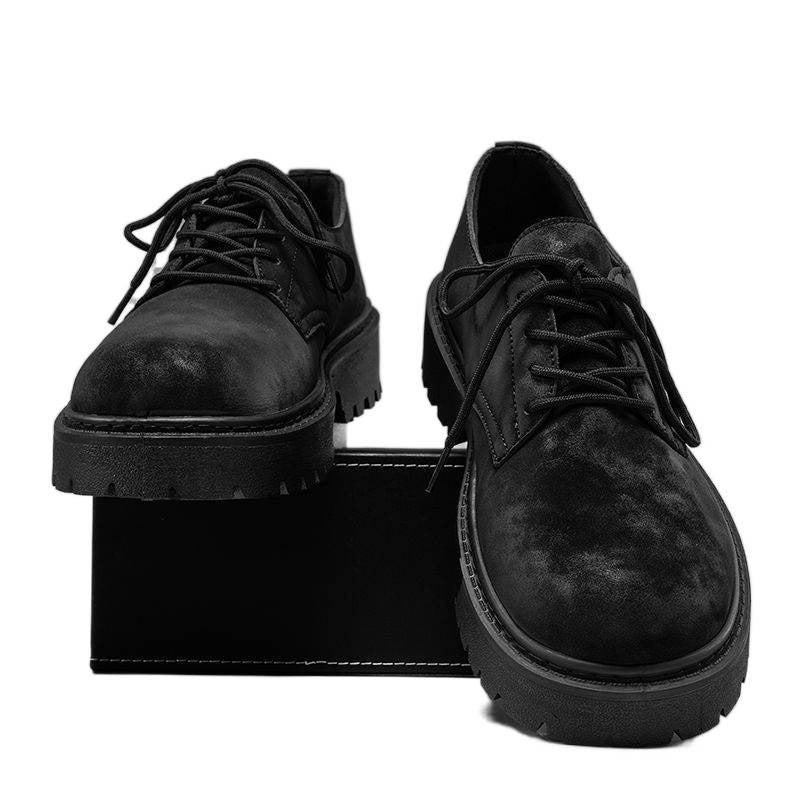 Men's Shoes Thick Sole Casual Retro Height Increasing