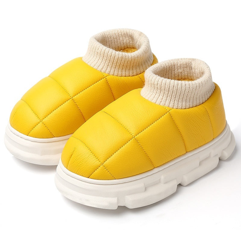 Poop Feeling Cotton Slippers Female Winter Indoor Home Non-slip