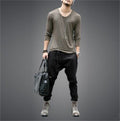 Lace up loose casual pants Leggings