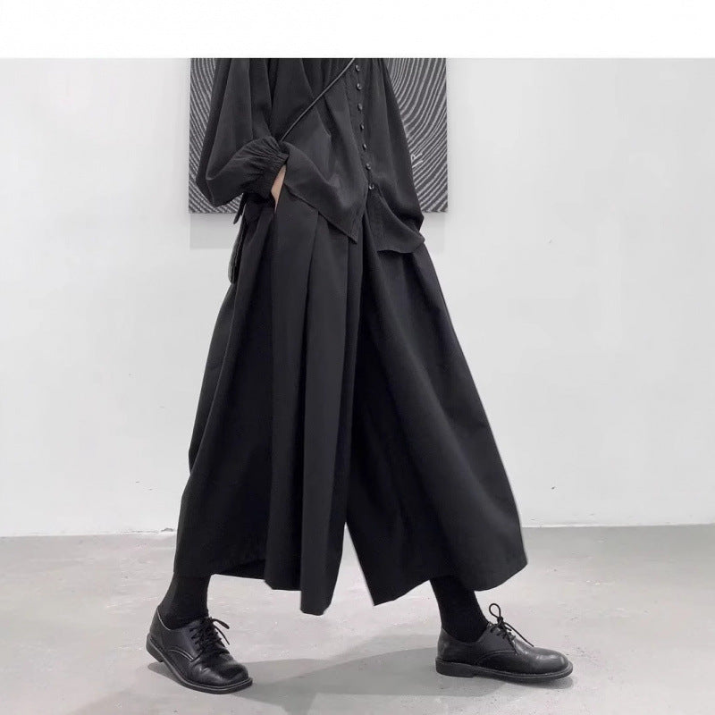 Men's Pantskirt Suit Wide-leg Casual Pants