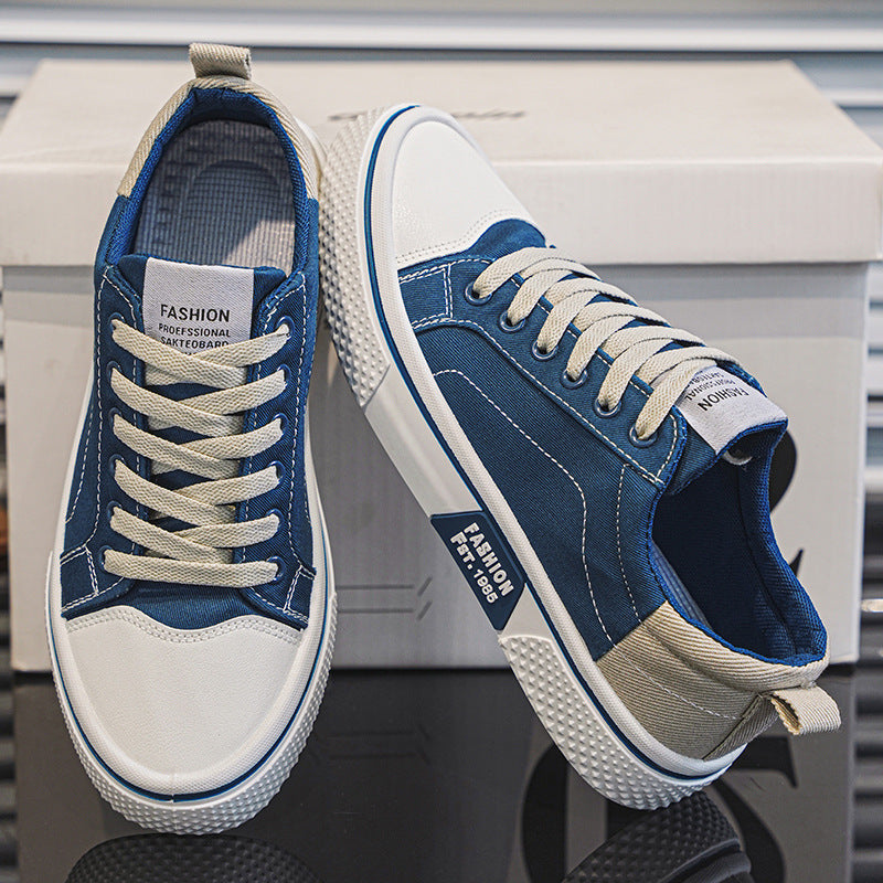 Breathable All-matching Skateboard Men's Soft Bottom Casual Sports Fashion Canvas Shoes