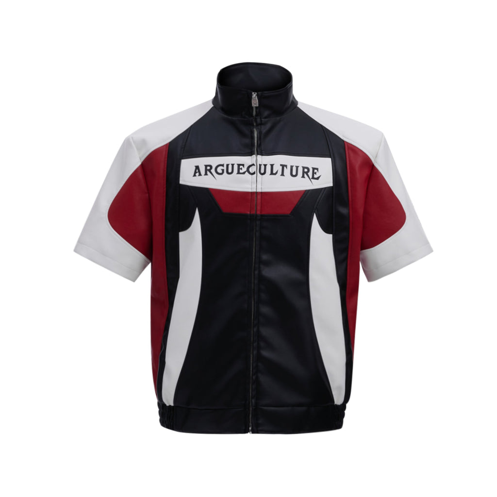 Heavy Contrast Color Design Short Sleeve