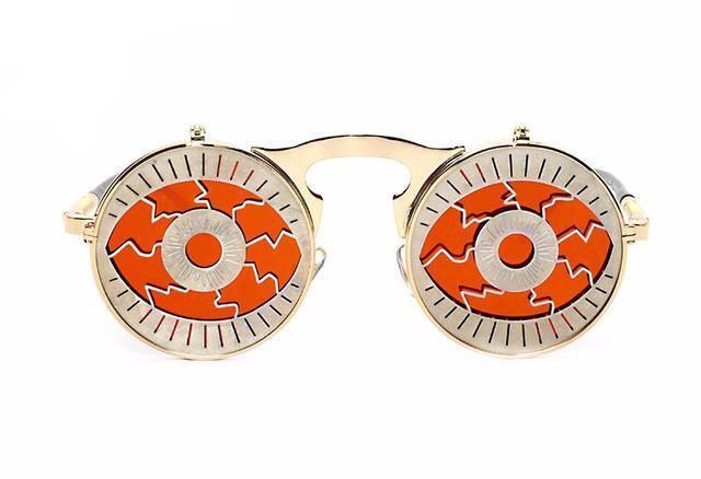 Retro Steampunk Flippable Design Sunglasses