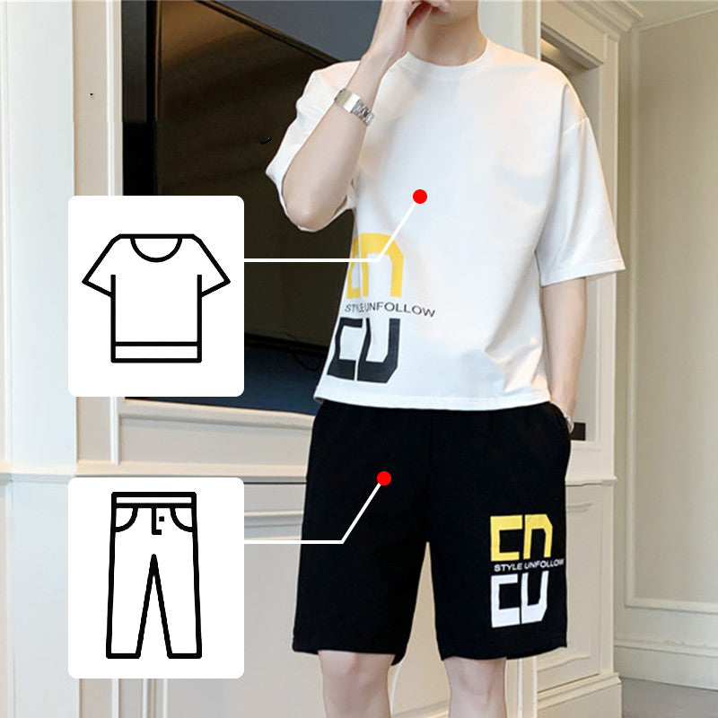 Men's summer suit short sleeve