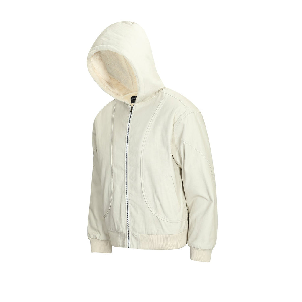 Retro Pure Color Warm Keeping Cotton-padded Jacket