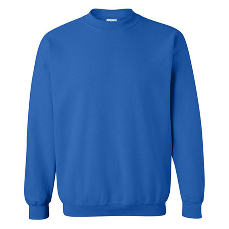 Solid Color Basic Pullover And Velvet Round Neck Sweater