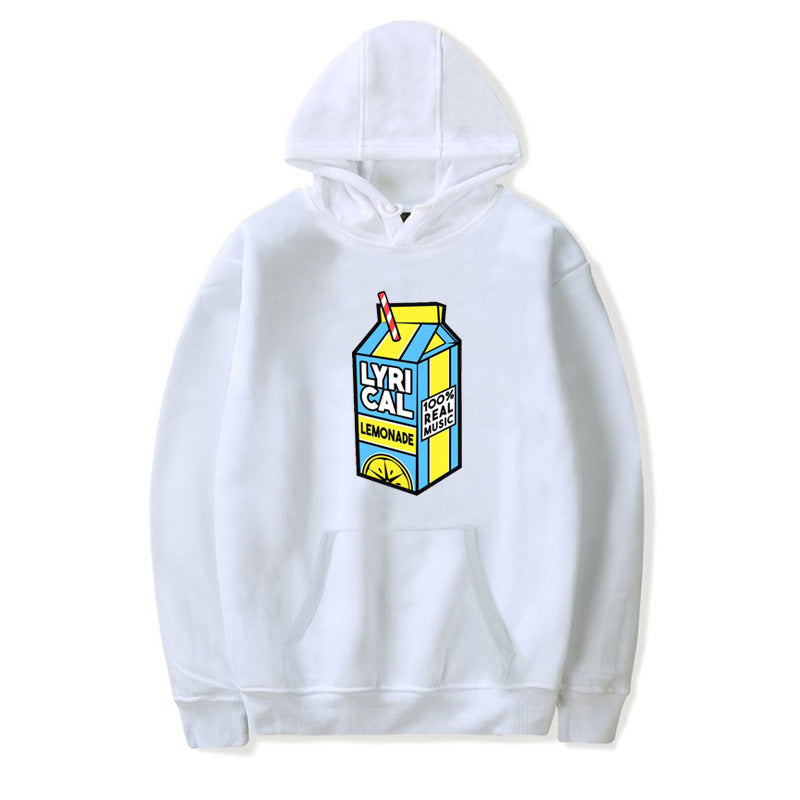 Printed Europe and America Plus Fleece Hooded Sweater for Men and Women