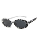 European and American Fashion Oval Frame Sunglasses Cow Color Trendy Sunglasses